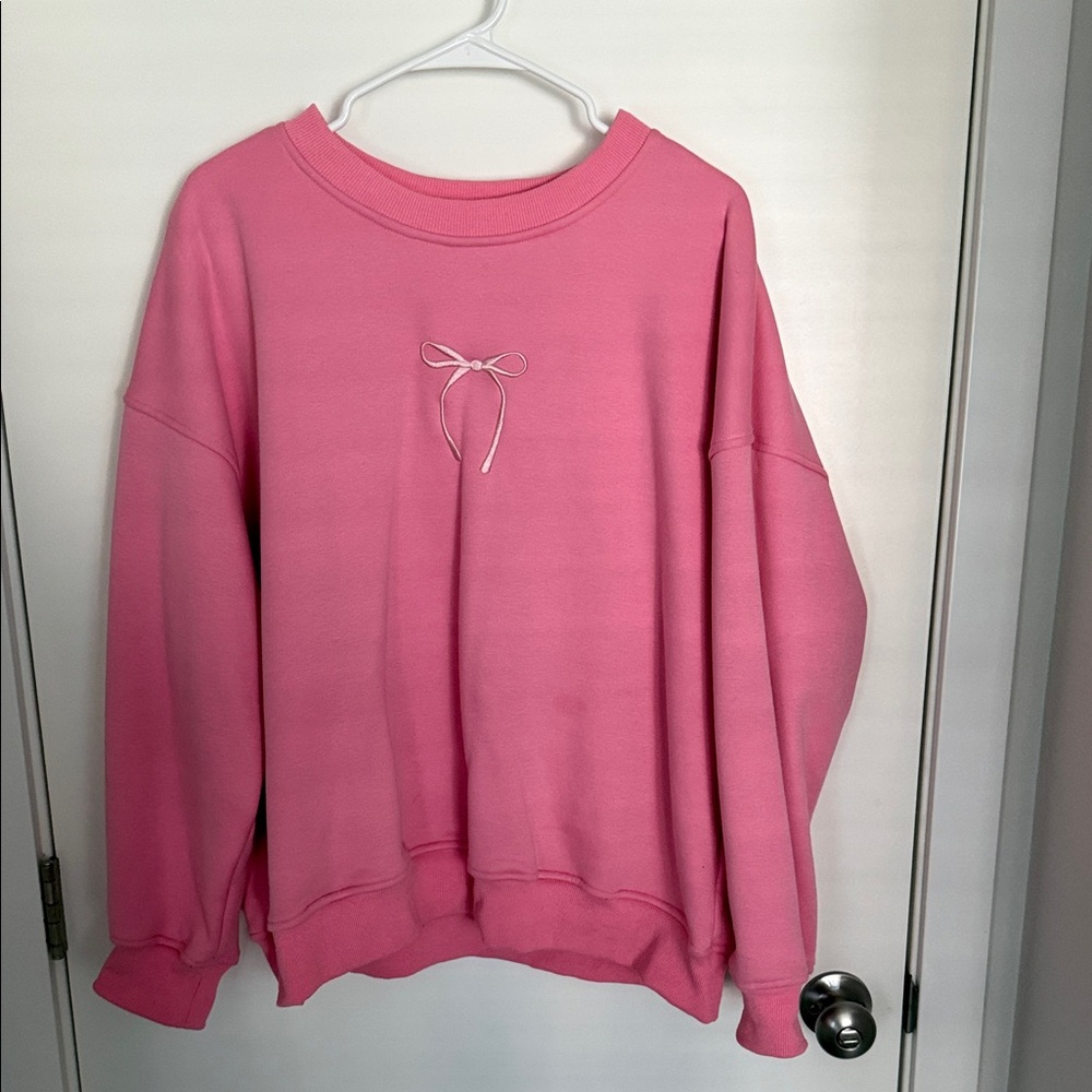 Altar'd State Pink Fleece Crewneck